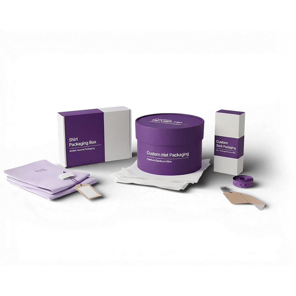 custom apparel packaging boxes